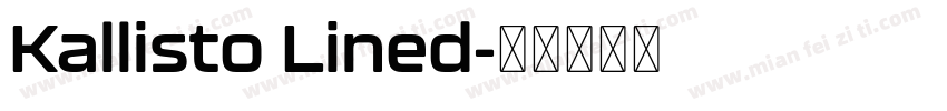 Kallisto Lined字体转换